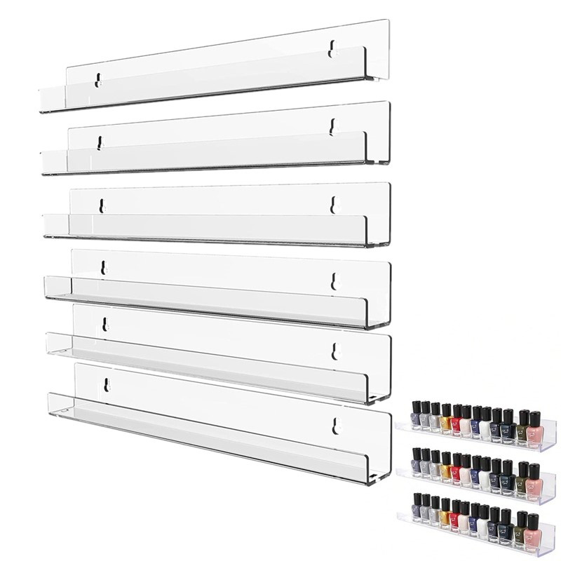 Screw Organizer Kit - Acrylic Nail Polish Rack Wall Mounted