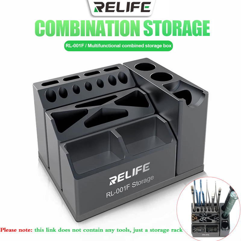 Screw Organizer Kit - RELIFE RL-001F Storage Box Tweezers Screwdriver