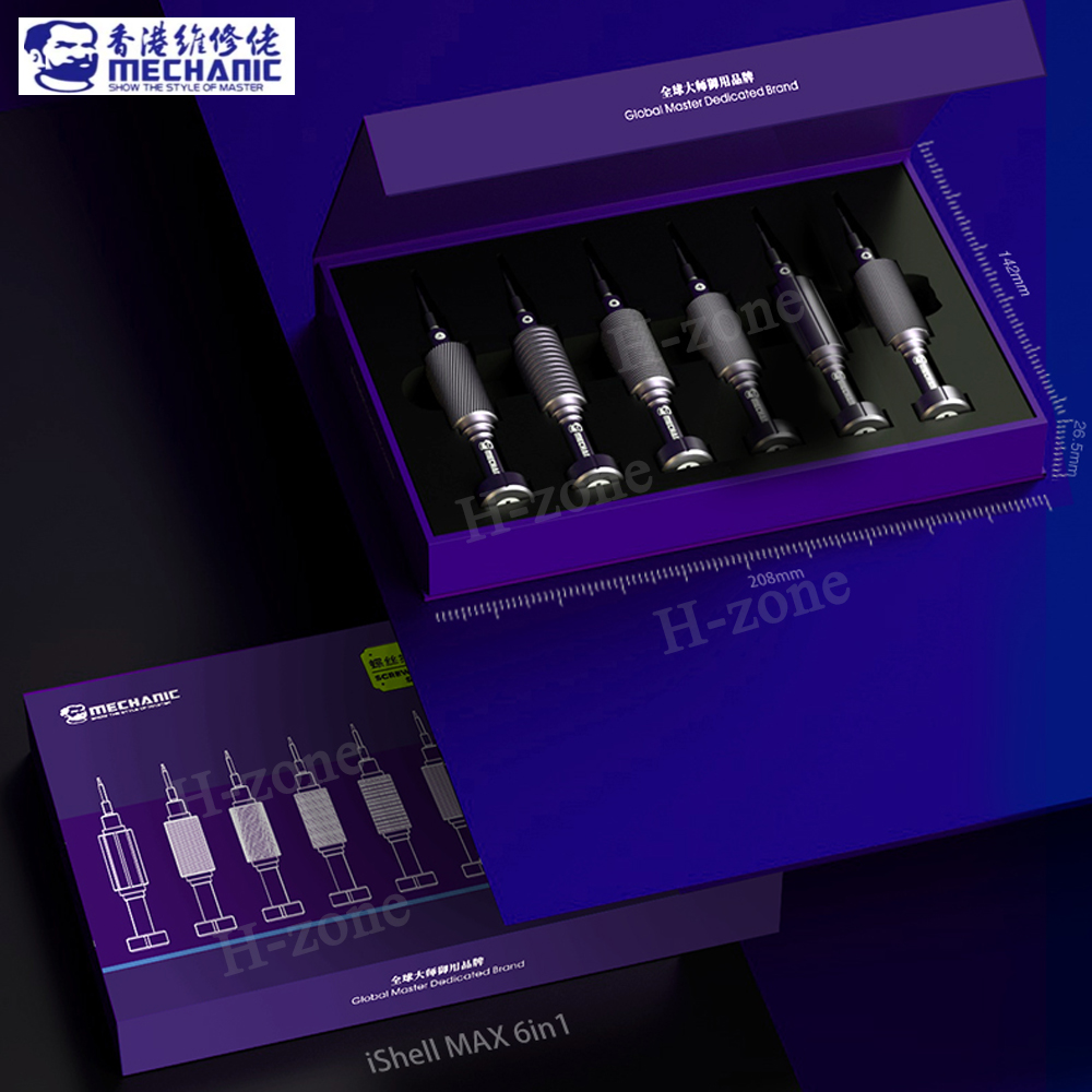 Workshop Cutting Tools - Mechanic MORTAR Mini Screwdriver Set Ishell