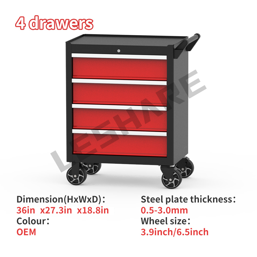 China OEM Wholesale 4 Drawer R - Tools Trolley For Workshop ulasan dan harga