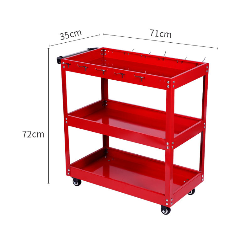 3 Tier Rolling Tool Cart Heavy - Tools Trolley For Workshop ulasan dan harga