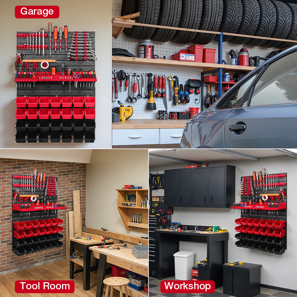 Tools Wall Storage Shelf Wall  - Workshop Tools Rack ulasan dan harga