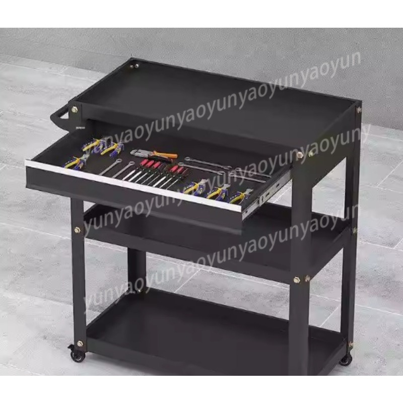 Heavy Duty 3 Tier Rolling Cart - Tools Trolley For Workshop ulasan dan harga
