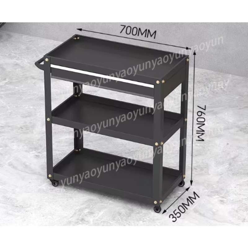 Heavy Duty 3 Tier Rolling Cart - Tools Trolley For Workshop ulasan dan harga