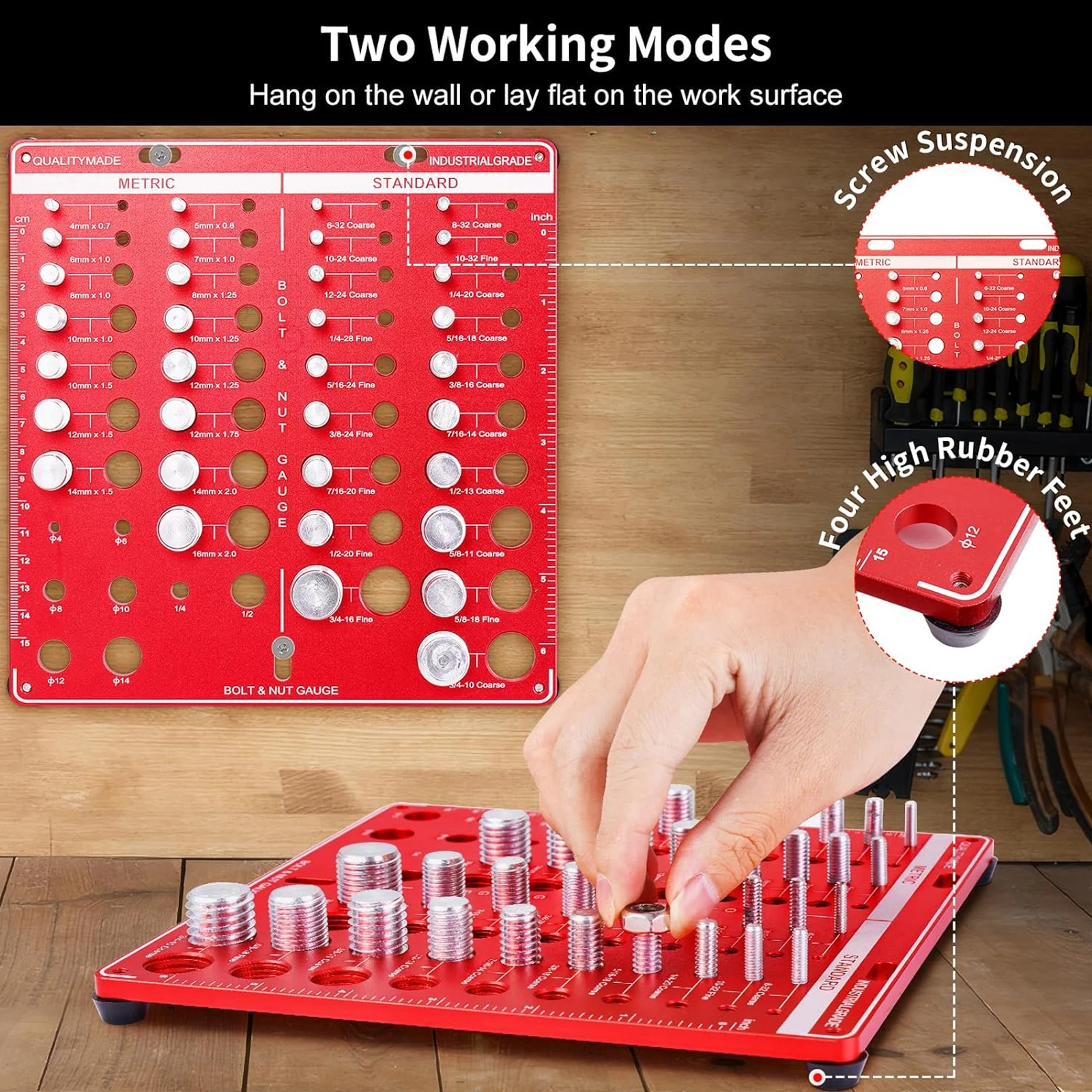 Nut and Bolt Thread Gauge Set  - Workshop Cutting Tools ulasan dan harga