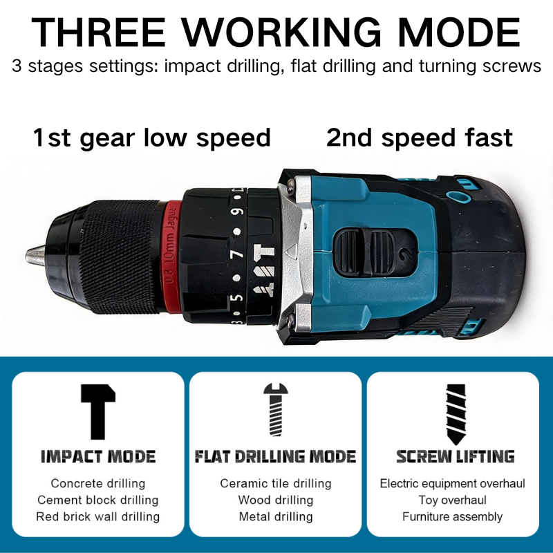 HKELFA Brushless Electric Dril - Makita Drill Ddf484 ulasan dan harga