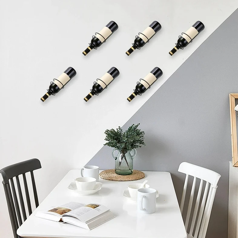 Pack Of 6 Wall Mounted Wine Ra - Screw Organizer Kit ulasan dan harga