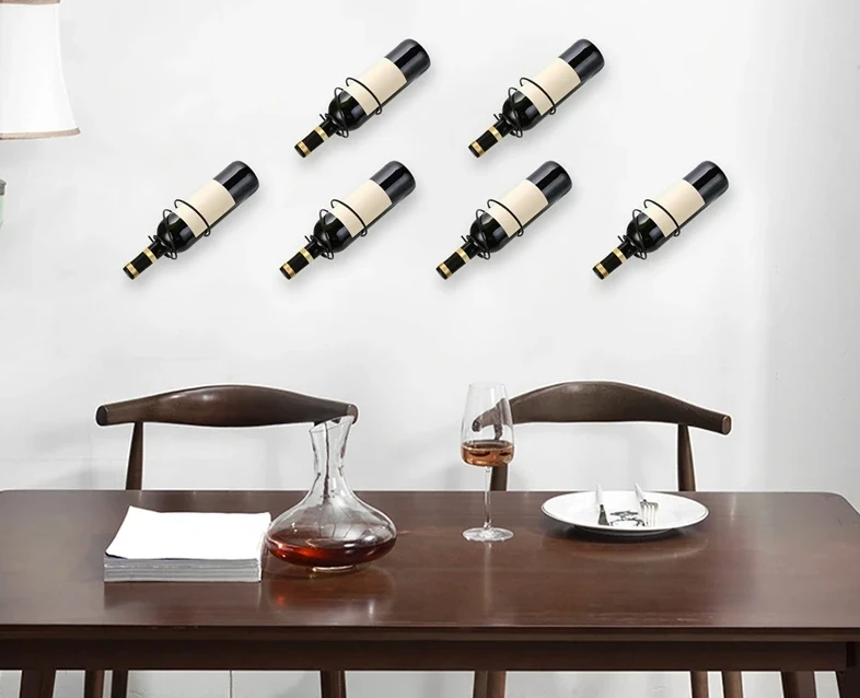 Pack Of 6 Wall Mounted Wine Ra - Screw Organizer Kit ulasan dan harga