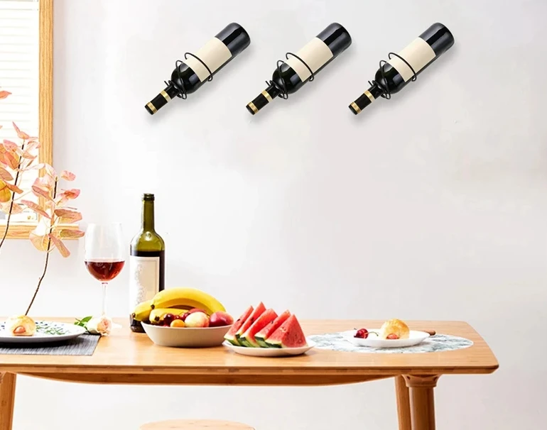 Pack Of 6 Wall Mounted Wine Ra - Screw Organizer Kit ulasan dan harga