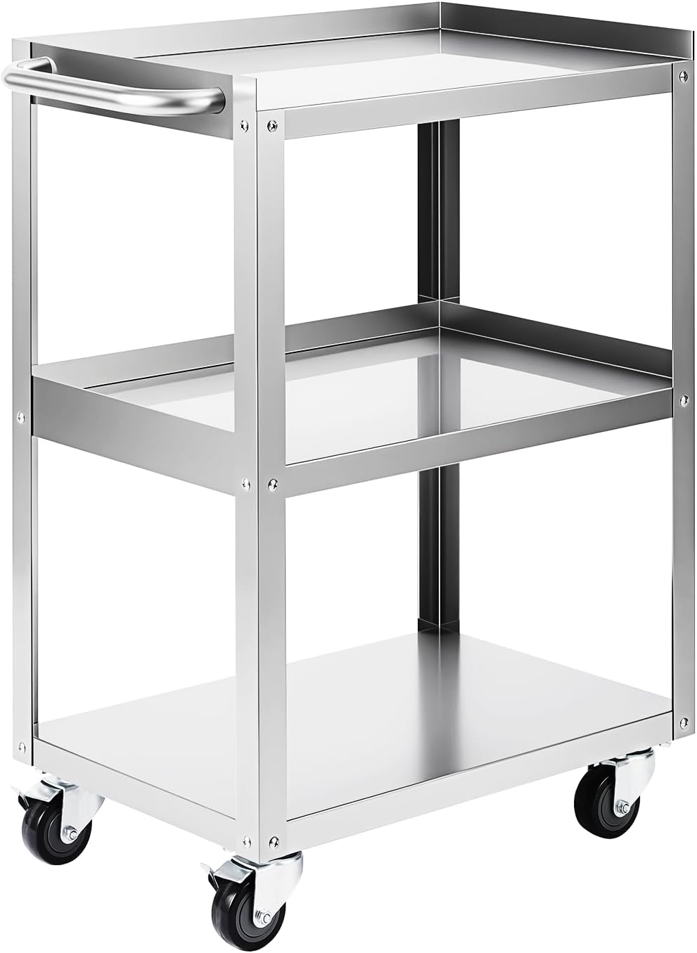 3-Tier Stainless Steel Rolling - Tools Trolley For Workshop ulasan dan harga